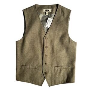 Joseph Abboud Heritage Brown Vest Men's Small